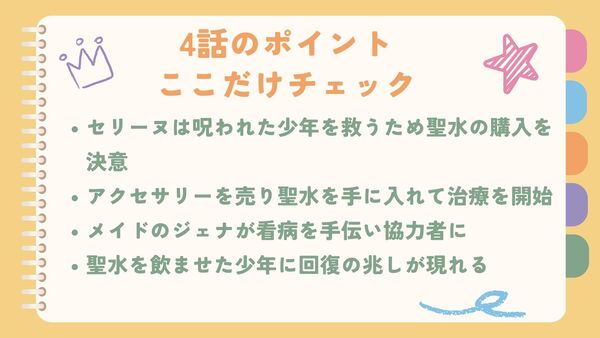 おデブ悪女に転生したらの第4話のポイント